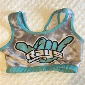Stingrays Tie-Dye Sports Top - Blue and Grey